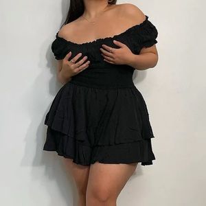 Princess Polly Curve black romper